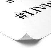 Oh, schläfst! Hochzeit Foto Hashtag Poster (Ecke)