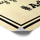 Oh, schläfst! Hochzeitszeichen für Social Media Poster (Ecke)