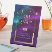 Oh schläfst kosmische Lila Aquamarine Sonnenstrahl Sockelschild (In Situ)