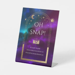 Oh schläfst kosmische Lila Aquamarine Sonnenstrahl Sockelschild
