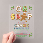 Oh, schläfst! Lebkuchenkoch jedes Alter Geburtstag Acryleinladungen (Insitu (Handheld))