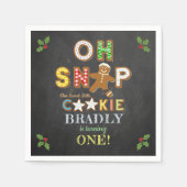 Oh, schläfst! Lebkuchenkoch jedes Alter Geburtstag Serviette (Vorderseite)