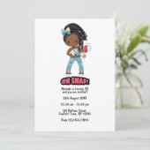 Oh, schläfst! Selfie-Themed Kindergeburtstag Party Einladung (Stehend Vorderseite)