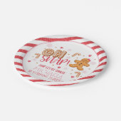 Oh schläfst unser kleines Cookie Party Plate - Cus Pappteller (Schrägansicht)