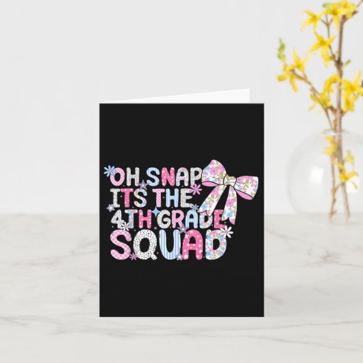 Oh, schlage seine 4. Klasse Platz zurück zur Schul Karte (Gelbe Blume)