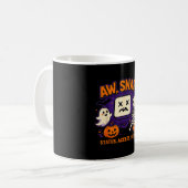 Oh Schreck gruseliger Geist Skelett Kürbis Fehler Kaffeetasse (Vorderseite Links)