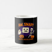 Oh Schreck gruseliger Geist Skelett Kürbis Fehler Kaffeetasse (Mittel)