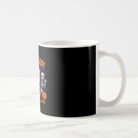 Oh Schreck gruseliger Geist Skelett Kürbis Fehler Kaffeetasse (Rechts)