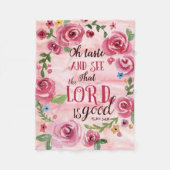 Oh sehen Geschmack und dass das 34:8 Lords Is Good Fleecedecke (Vorderseite)