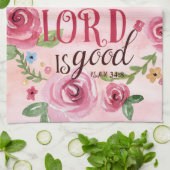 Oh sehen Geschmack und dass das 34:8 Lords Is Good Geschirrtuch (Gefaltet)