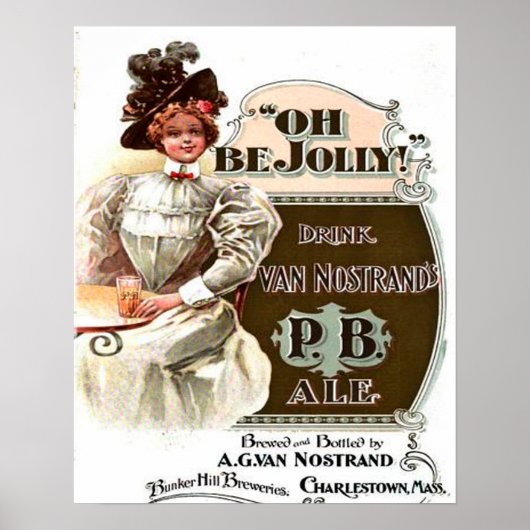 Oh, sei Jolly, Drink Van Nostrand P.B. Ale Poster (Vorne)