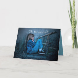 OH SHAME BELATET BIRTHDAY CARD DANKESKARTE