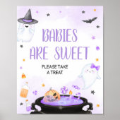 Oh Sheet Boo-y Halloween Babies sind süß Poster (Vorne)