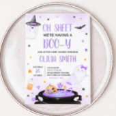 Oh Sheet Boo y Halloween Baby Shower Einladung