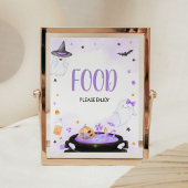 Oh Sheet Boo y Halloween Baby Shower Food Poster