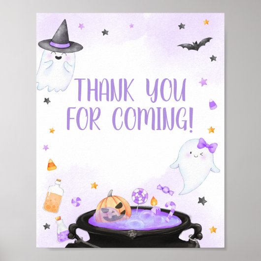 Oh Sheet Boo-y Halloween Danke, dass du gekommen b Poster (Vorne)