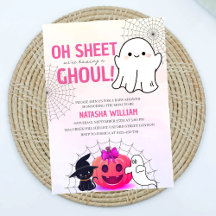 Oh Sheet Es ist eine Ghoul Baby Shower Einladung