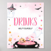 Oh Sheet Ghoul Halloween Baby Shower Drinks Poster (Vorne)