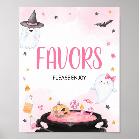 Oh Sheet Ghoul Halloween Baby Shower Favoriten Poster (Vorne)