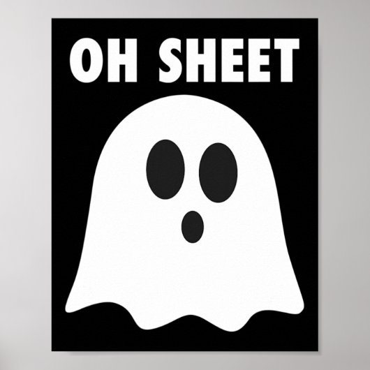 Oh Sheet - Humorer Halloween Ghost Pub Oh Sheet M Poster (Vorne)