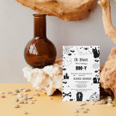 Oh Sheet, wir haben eine Boo-y-halloween-Babydusch Einladung