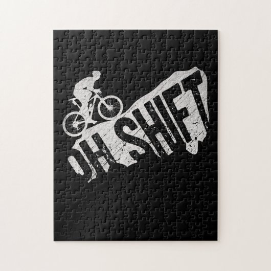 Oh Shift Mountainbike Radfahrer Puzzle (Vertikal)