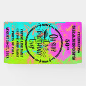 Oh Ship It's A Birthday Trip Cruise Door Banner (Horizontal)