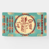 Oh Ship It's A Birthday Trip Cruise Door Banner (Horizontal)