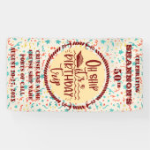 Oh Ship It's A Birthday Trip Cruise Door Banner (Horizontal)