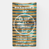 Oh Ship It's A Birthday Trip Cruise Door Banner (Vertikal)