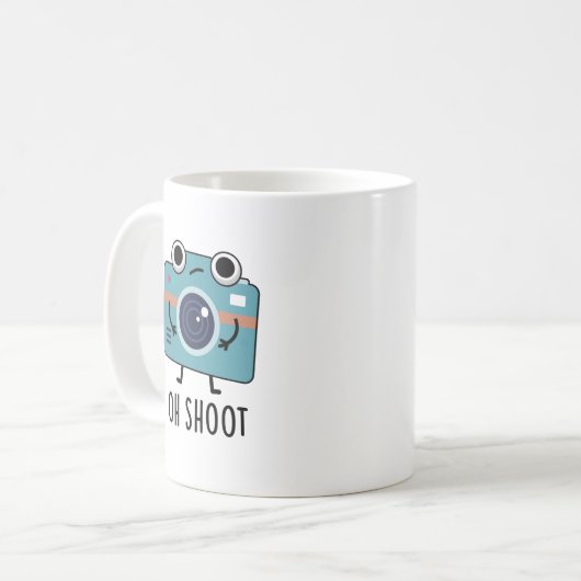 Oh Shoot Funny Fotograf Camera Pub Kaffeetasse (Vorderseite Links)