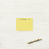 Oh! Sie gingen gerade weg Post-it Klebezettel (Auf Schreibtisch)