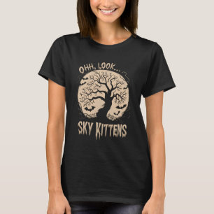 Oh sieh dir an Himmelskatzen Halloween Lustige Fle T-Shirt