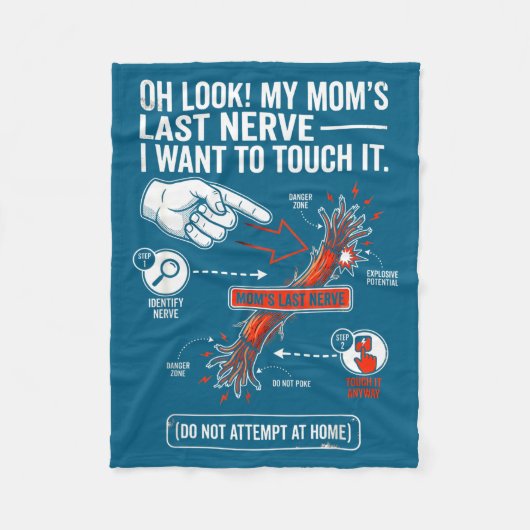 Oh sieh meine letzte Nerven meiner Mutter Ich will Fleecedecke (Vorderseite)