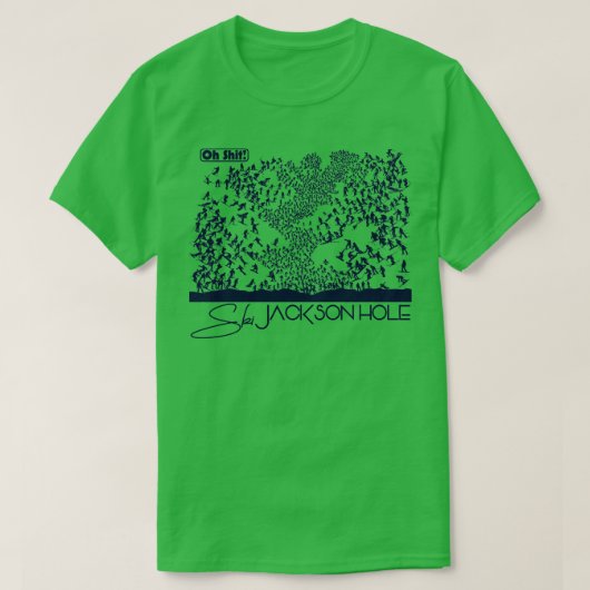 Oh Ski Jackson Hole TShirt (Design vorne)