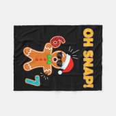 Oh Snap 67 Six Seven Meme Gingerbread Man Funny 67 Fleecedecke (Vorderseite (Horizontal))