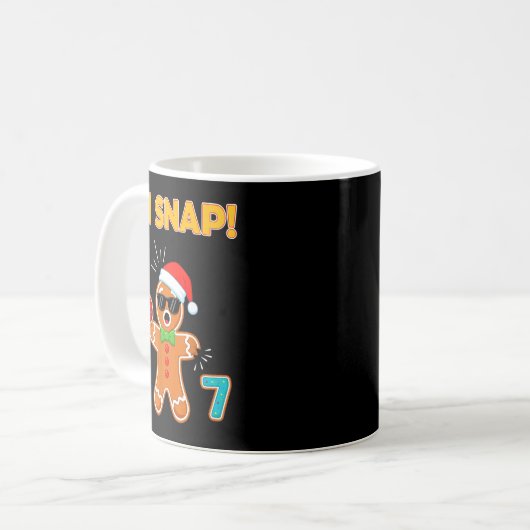 Oh Snap 67 Six Seven Meme Gingerbread Man Funny 67 Kaffeetasse (Vorderseite Links)