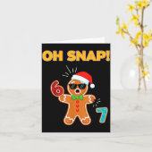 Oh Snap 67 Six Seven Meme Gingerbread Man Funny 67 Karte (Gelbe Blume)