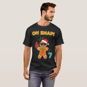 Oh Snap 67 Six Seven Meme Gingerbread Man Funny 67 T-Shirt (Vorne ganz)