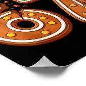 Oh Snap 67 Six Seven Meme Lebkuchenmann Lustig 67 Poster (Ecke)