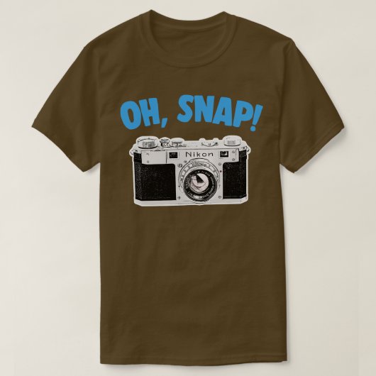 Oh Snap Camera Geek Geschenkdesign T-Shirt (Design vorne)