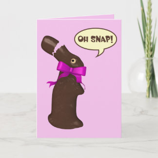 Oh Snap Chocolate Bunny Oaster Feiertagskarte