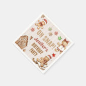 Oh Snap Christmas Cookie Gingerbread Birthday Serviette (Ecke)
