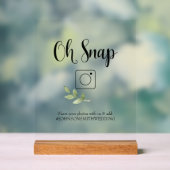Oh Snap Foto Booth Sign Acrylschild (Neutral)