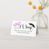 OH SNAP Foto-Kabine für geflochtene Tischkarten Platzkarte (Vorderseite)