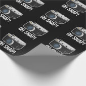 Oh Snap Funny Camera Pub Dark BG Geschenkpapier (Ecke)
