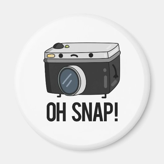 Oh Snap Funny Camera Pub Magnet (Vorne)