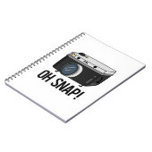 Oh Snap Funny Camera Pub Notizblock (Linke Seite)