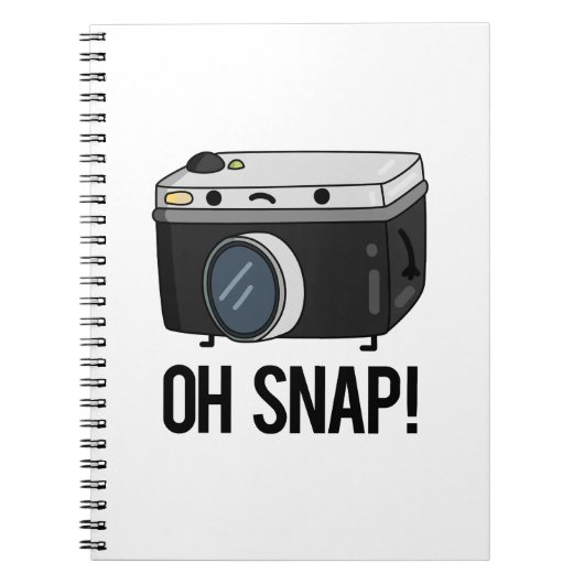 Oh Snap Funny Camera Pub Notizblock (Vorderseite)