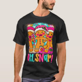 Oh Snap Funny Christmas Gingerbread Man Xmas Cooki T-Shirt (Vorderseite)